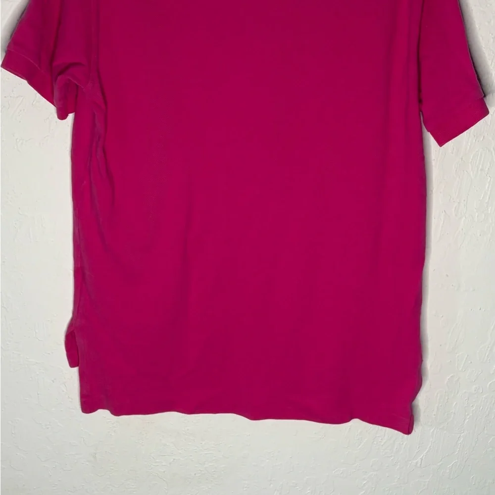 Polo Ralph Lauren Mens Polo Shirt Pink M Short Sleeve Collard Green‎ Pony